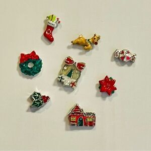 NEW Lot of 8 Assorted Origami Owl Christmas XMAS Charms